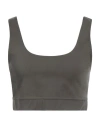 Lido Woman Top Khaki Size L Polyamide, Elastane In Beige