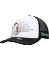 Lids Men's And Women's White/black Rick And Morty Graphic Foam Trucker Adjustable Hat