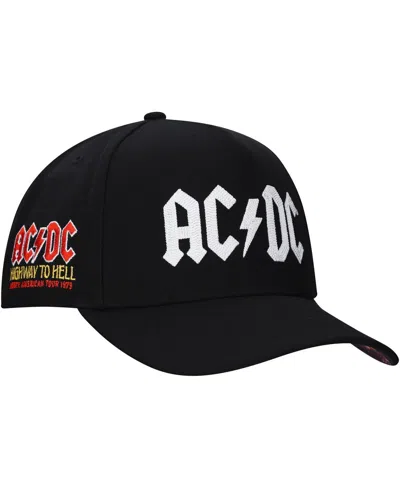 Lids Men's Black Ac/dc North American Tour 1979 A-frame Adjustable Hat