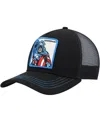 Lids Men's Black Captain America Retro A-frame Snapback Hat In Black