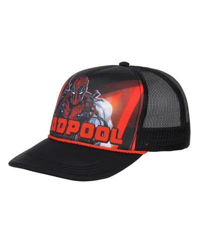 Lids Men's Black Deadpool Big Front Foam Trucker Adjustable Hat