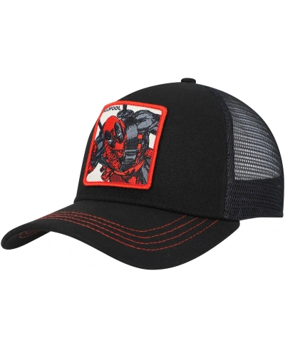 Lids Men's Black Deadpool Retro A-frame Snapback Hat In Multi