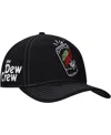 Lids Men's Black Mountain Dew Pitch Black Glow A-frame Adjustable Hat In Black