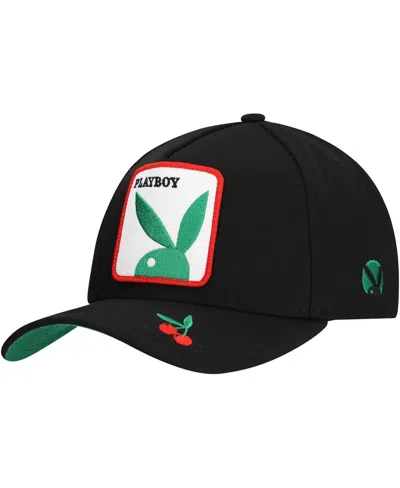 Lids Men's Black Playboy Cherry A-frame Adjustable Hat