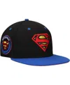 Lids Men's Black Superman Comic Undervisor Fitted Hat In Black
