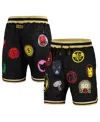 Lids Men's Black The Avengers 60th Anniversary Basketball Shorts In Black