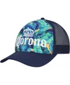 Lids Men's Navy Corona A-frame Floral Trucker Adjustable Hat