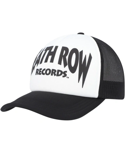 Lids Men's White, Black Death Row Records Trucker Adjustable Hat In White,black
