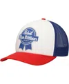 Lids Men's White Pabst Blue Ribbon Foam Trucker Adjustable Hat In White