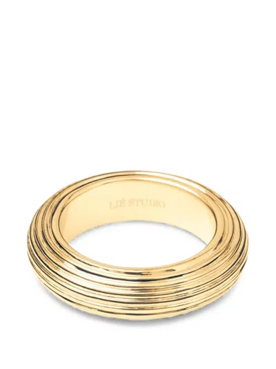 Lie Studio Amelia Stacked-detail Ring In Neutral