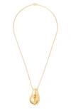 Lie Studio Betty Necklace In Gold