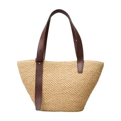 Lie Studio Bianca Small Raffia Bag