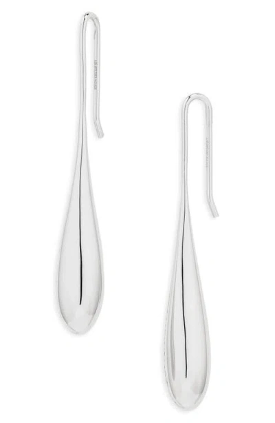 Lie Studio Lié Studio Evelyn Drop Earrings In Silver