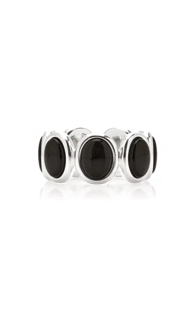 Lie Studio Exclusive Leonora Sterling Silver Onyx Ring
