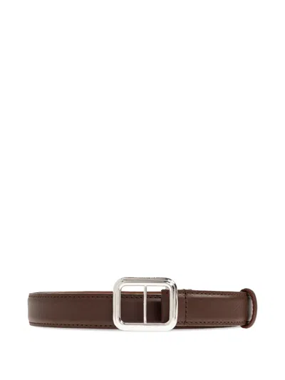 Lie Studio Georgia Belt In Burgundy