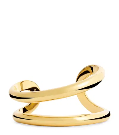 LIE STUDIO GOLD-PLATED MAGGIE CUFF BANGLE