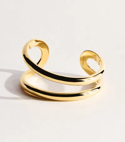 LIE STUDIO LIÉ STUDIO GOLD PLATED MAGGIE CUFF BRACELET