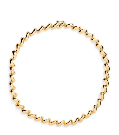 LIE STUDIO GOLD-PLATED THE EDITH CHAIN NECKLACE