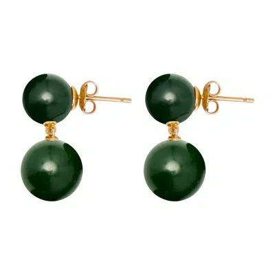 Lie Studio The Hannah Earrings In Green