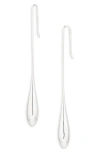 Lie Studio Lié Studio Lili Drop Earrings In Silver
