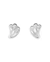 Lie Studio Magda Textured Stud Earrings In Metallic