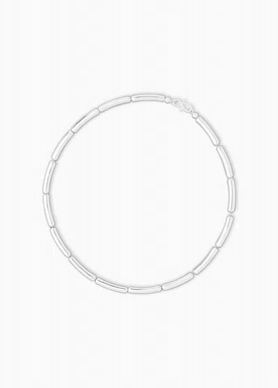 Lie Studio Margaret Necklace In Silver In Brown