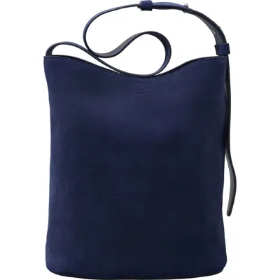 Lie Studio Norma Suede Tote In Blue