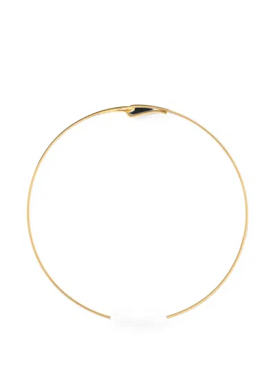 Lie Studio Scarlet Oval-pendant Necklace In Transparent