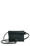 Lie Studio Lié Studio Stella Leather Wallet In Solid Black