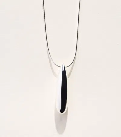 Lie Studio Lié Studio Sterling Silver Dolly Necklace In Black