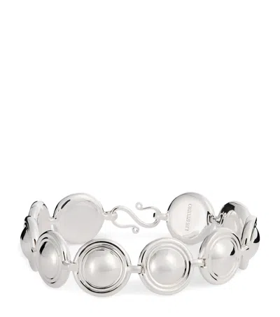 Lie Studio Sterling Silver-plated Liv Bracelet In Metallic