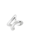 Lie Studio Lié Studio The Alma Asymmetric Ring In Silver