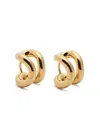 Lie Studio The Asta 18kt Gold-plated Hoop Earrings