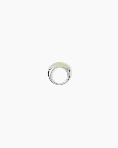 Lie Studio The Beatrice Ring In Green Serpentine