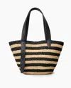 Lie Studio The Bianca Raffia Bag Small In Multi