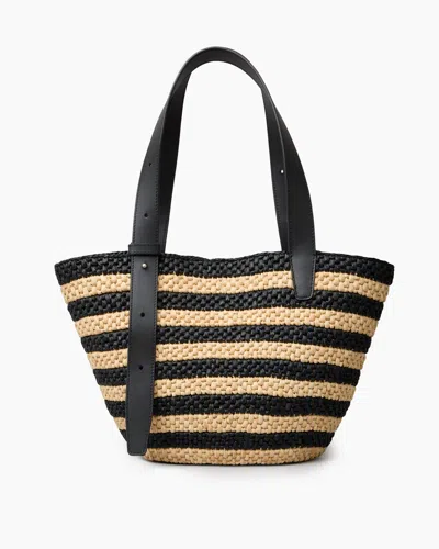 Lie Studio The Bianca Raffia Bag Small In Multi