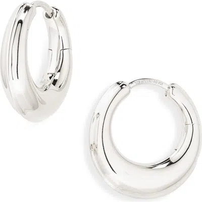 Lie Studio The Harper Silver Earrings In Metallic