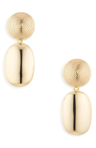 Lie Studio Lié Studio The Carla Drop Earrings In Gold