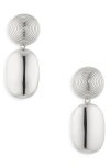Lie Studio Lié Studio The Carla Drop Earrings In Silver