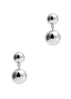 Lie Studio The Caroline Sterling Silver Drop Earrings In Silver