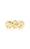 Lie Studio The Christine 18k Gold-plated Ring In Gold