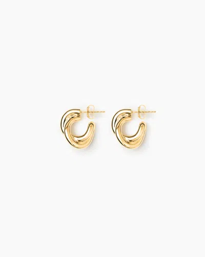 Lie Studio The Diana Earrings In Gold