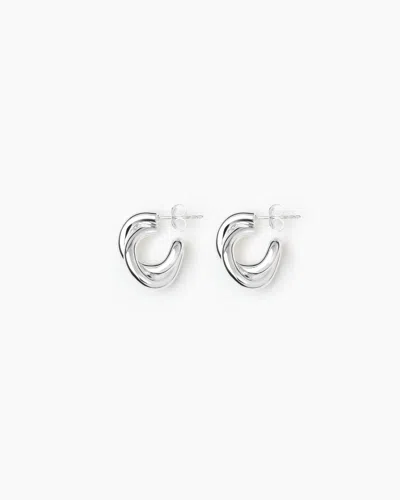 Lie Studio The Diana Earrings In Silver