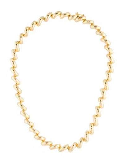 Pre-owned Lie Studio The Edith Collar Necklace, 17" In Multi