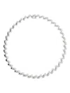 Lie Studio Lié Studio Sculptural Twist Necklace In Silver
