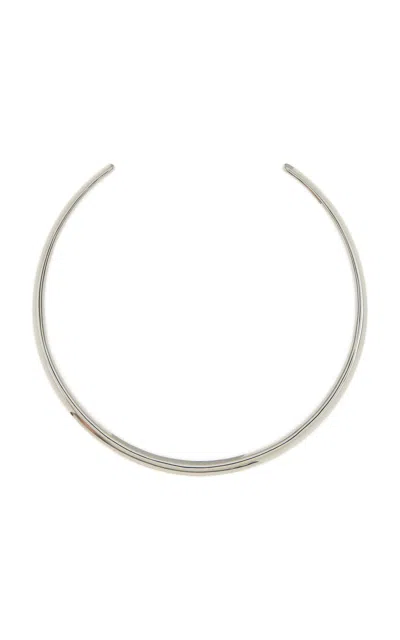 Lie Studio The Elisa Sterling Silver Necklace In Metallic