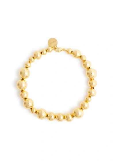 Lie Studio The Elly 18kt Gold-plated Beaded Bracelet