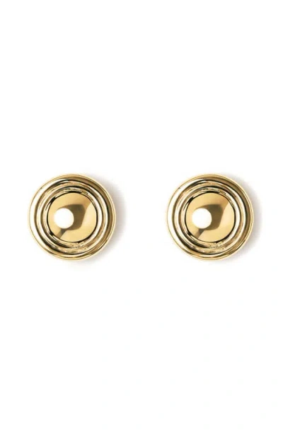 Lie Studio Lié Studio The Eloise Stud Earrings In Gold