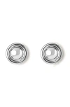Lie Studio Lié Studio The Franka Stud Earrings In Metallic