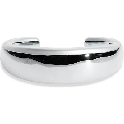 Lie Studio Lié Studio The Emma Cuff Bracelet In Silver